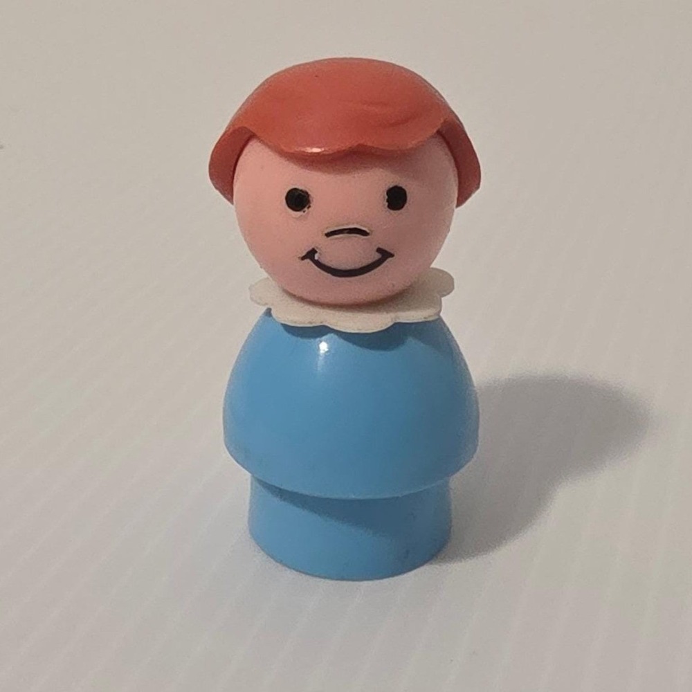 Fisher Price Little People Small Light Blue Good Rare Whoops Girl